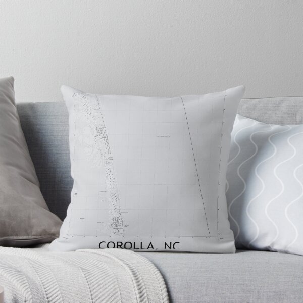 Item preview, Corolla, NC Topographical Map Grey designed and sold by PGHPhotoCo.