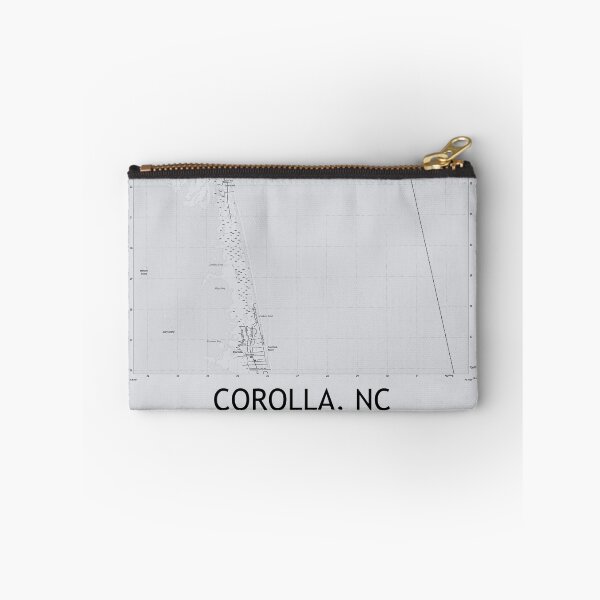 Item preview, Corolla, NC Topographical Map Grey designed and sold by PGHPhotoCo.
