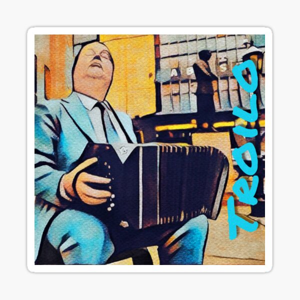 Troilo Abastos Paseo del Tango Pop Art Sticker