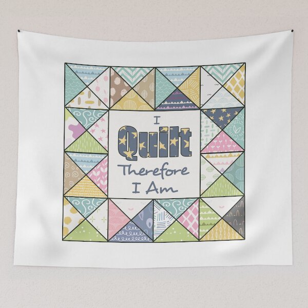 Item preview, I Quilt Therefore I Am designed and sold by TeeandToast.