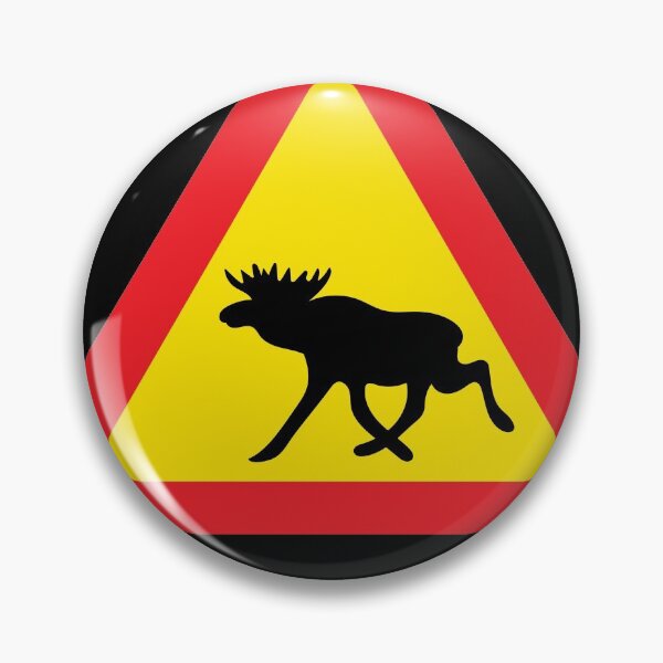 Artikelvorschau, Schwedisches Elchschild | Älgskylt entworfen und verkauft von LemonbatStudio.