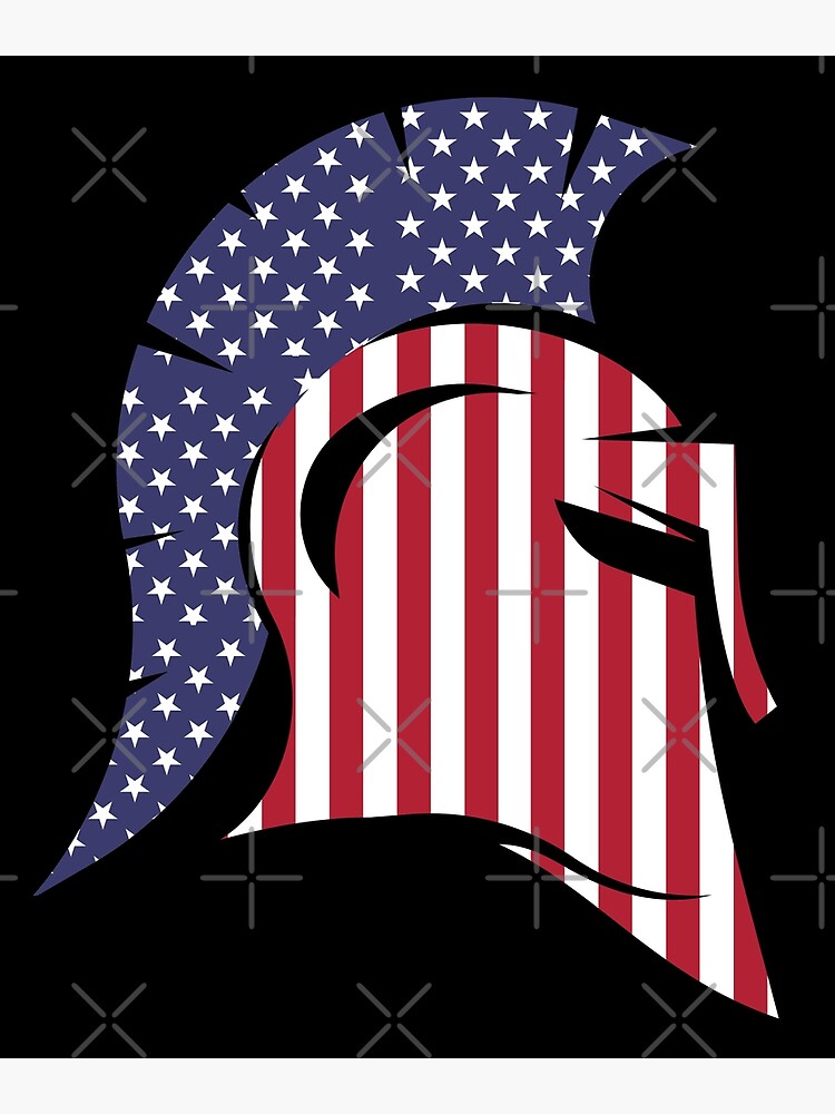 Mens Patriotic American Spartan Army Veteran 4th O T-Shirt - Foto 6