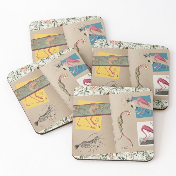 Item preview, ornithology notebook - flamingo designed and sold by jamayr.