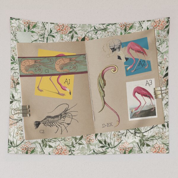 Item preview, ornithology notebook - flamingo designed and sold by jamayr.