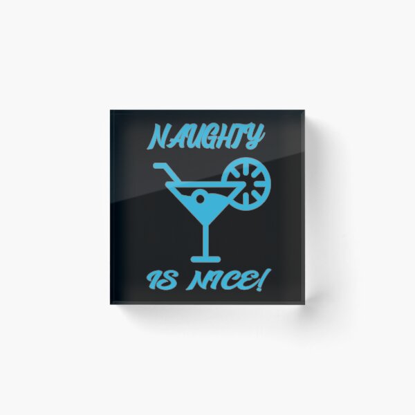 Item preview, Naughty is Nice Cocktail Blue designed and sold by Coder-T.