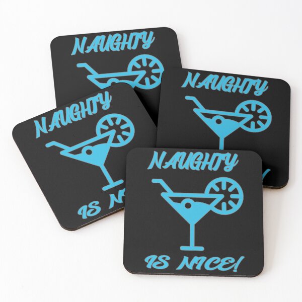 Item preview, Naughty is Nice Cocktail Blue designed and sold by Coder-T.