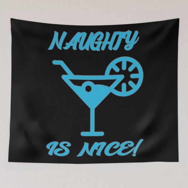 Item preview, Naughty is Nice Cocktail Blue designed and sold by Coder-T.