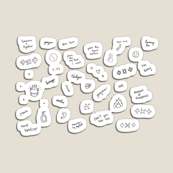 Item preview, TXT doodles designed and sold by raams523.