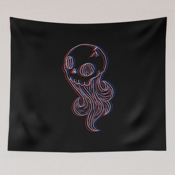 Item preview, Flowing 3D Skull designed and sold by Sophie  DeRosa.
