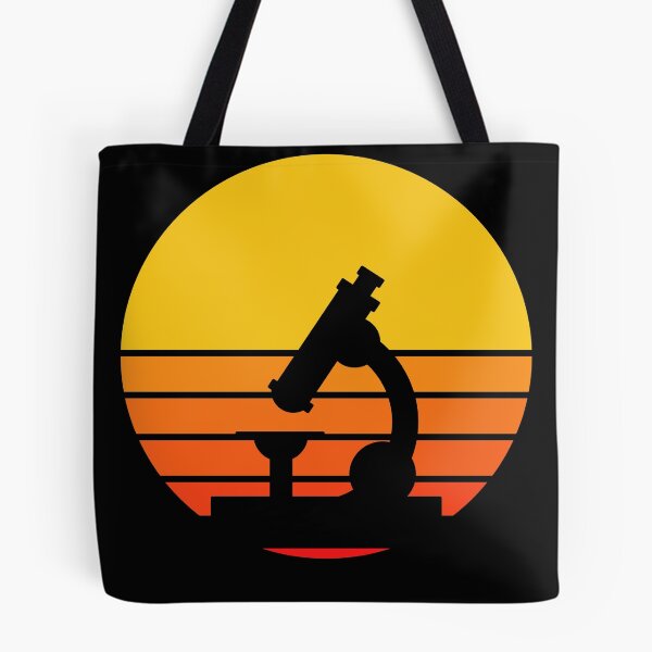 Item preview, YELLOW ORANGE COLORS RETRO SUNSET MICROSCOPE SCIENCE designed and sold by Hippiesole.