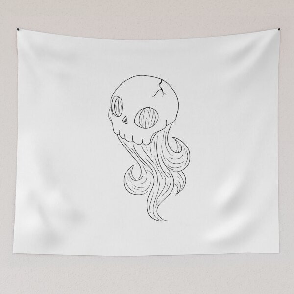 Item preview, Flowing 3D Skull designed and sold by Sophie  DeRosa.