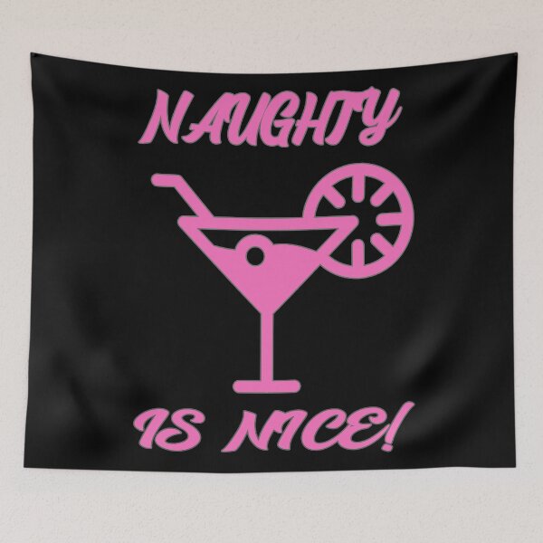 Item preview, Naughty is Nice Cocktail Pink designed and sold by Coder-T.