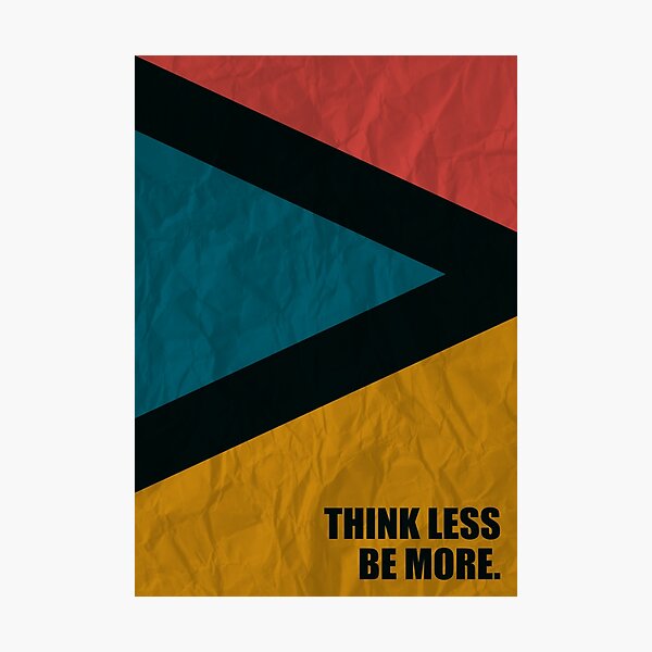 Item preview, Think Less Be More - Inspirational Quotes designed and sold by Labno4.