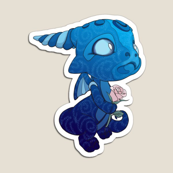 Item preview, Starry Blue Baby Dragon designed and sold by bittybiteyones.