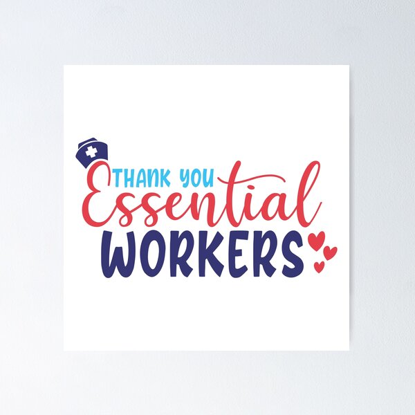 Item preview, gracias trabajadores esenciales designed and sold by artmark8.