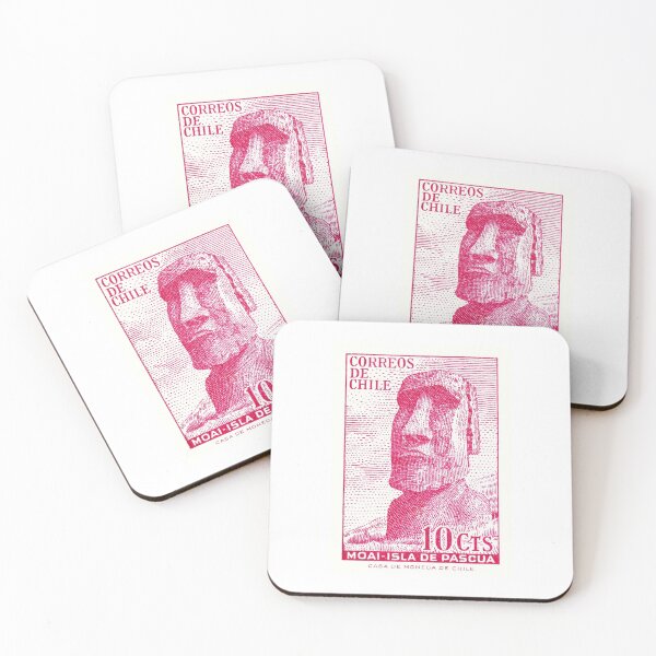 Item preview, 1965 CHILE Easter Island Moai Postage Stamp designed and sold by retrographics.