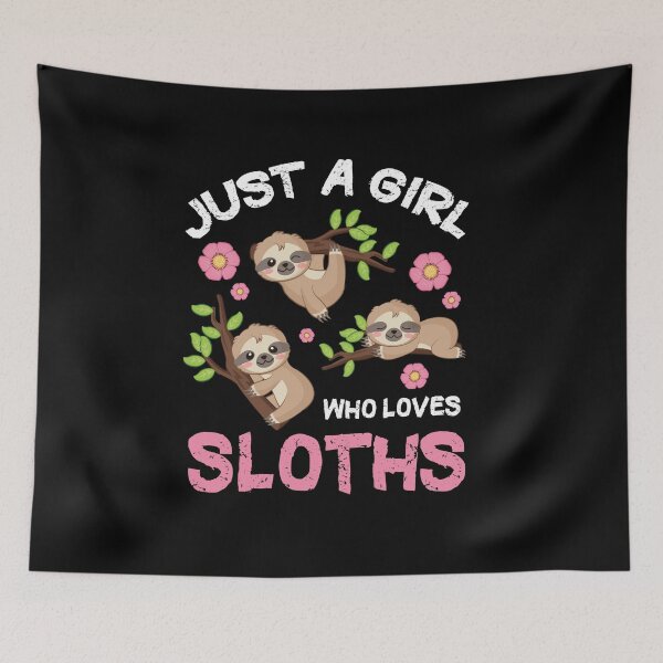 Item preview, Just A Girl Who Loves Sloths Set | Funny And Cute Sloth designed and sold by knapst.