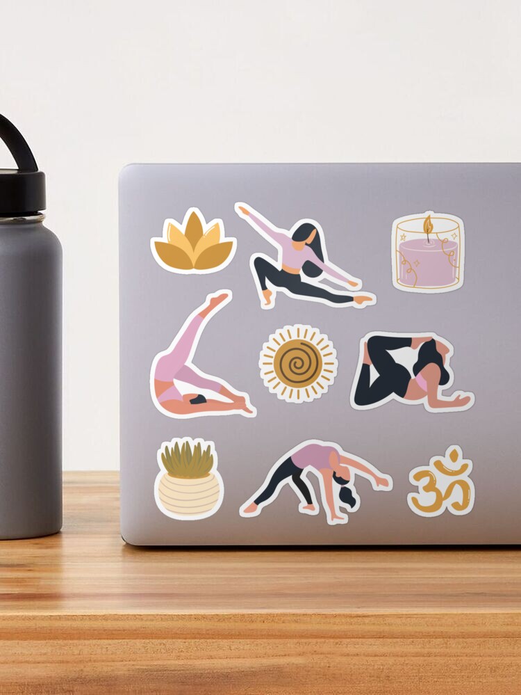 Yoga Blobs Printable Stickers (Instant Download) — HANDXMADE