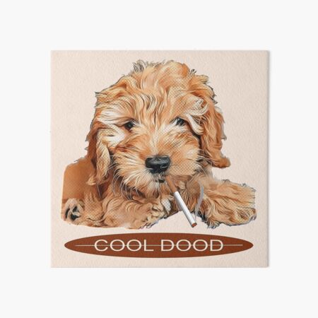 Smoking Dog Art Board Prints Redbubble