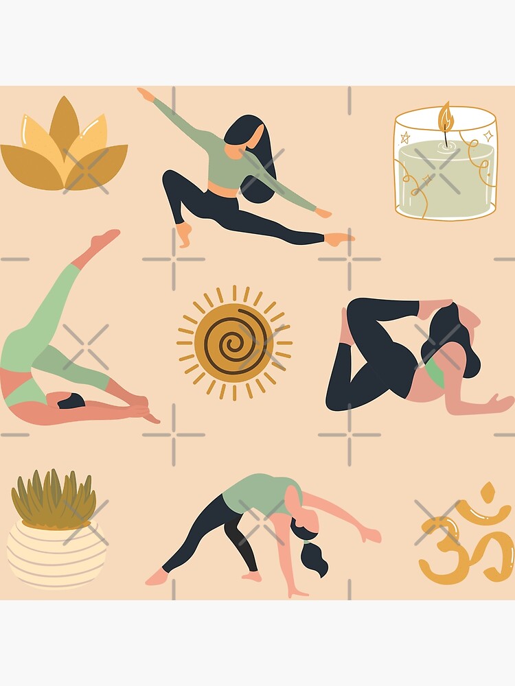 Green Yoga Pack Poster for Sale by Hedda Young