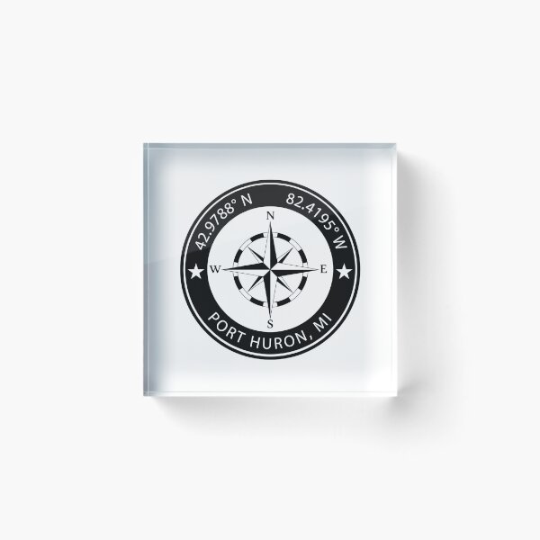 Item preview, Port Huron, Michigan Geographical Coordinates designed and sold by TeeOhGraphics.