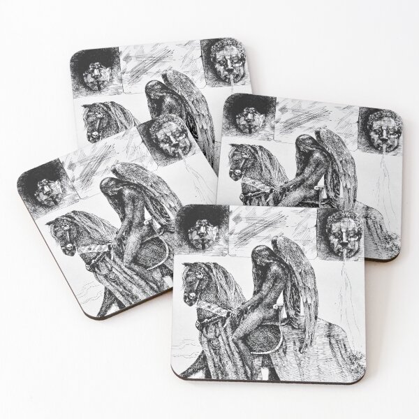 Item preview, The Angel of Sorrow - ink illustration  designed and sold by Donata Zawadzka.