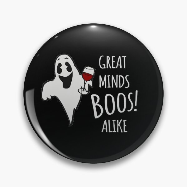 Item preview, Great Minds Boos Alike Funny Ghost Wine designed and sold by flippinsg.