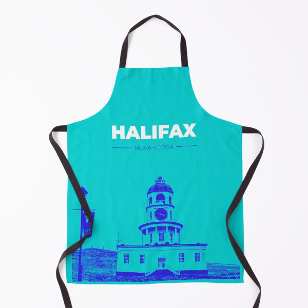 Item preview, Skyline, cityscape poster of Halifax (blue) designed and sold by CMYKStudio.