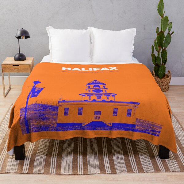 Item preview, Skyline, cityscape poster of Halifax (orange) designed and sold by CMYKStudio.