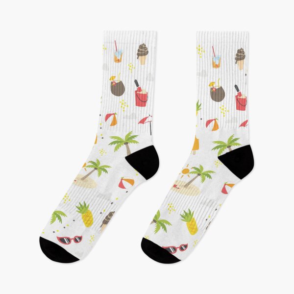 Item preview, Summer Beach Pattern Palm Trees Beach Umbrella Ball Drink  Sunglasses Starfish designed and sold by KeysTreasures.