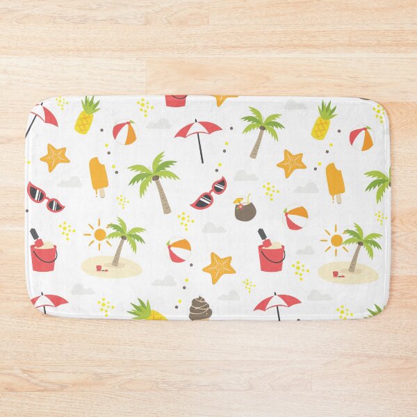 Item preview, Summer Beach Pattern Palm Trees Beach Umbrella Ball Drink  Sunglasses Starfish designed and sold by KeysTreasures.