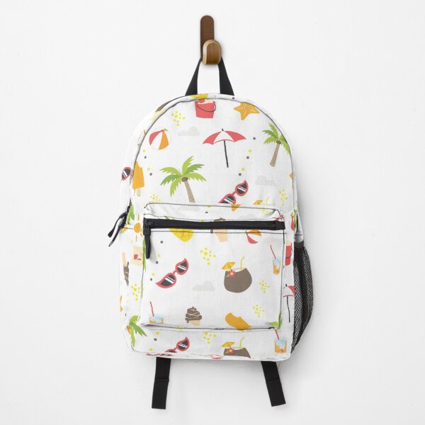 Item preview, Summer Beach Pattern Palm Trees Beach Umbrella Ball Drink Sunglasses Starfish designed and sold by KeysTreasures.
