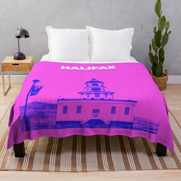 Item preview, Skyline, cityscape poster of Halifax (pink) designed and sold by CMYKStudio.