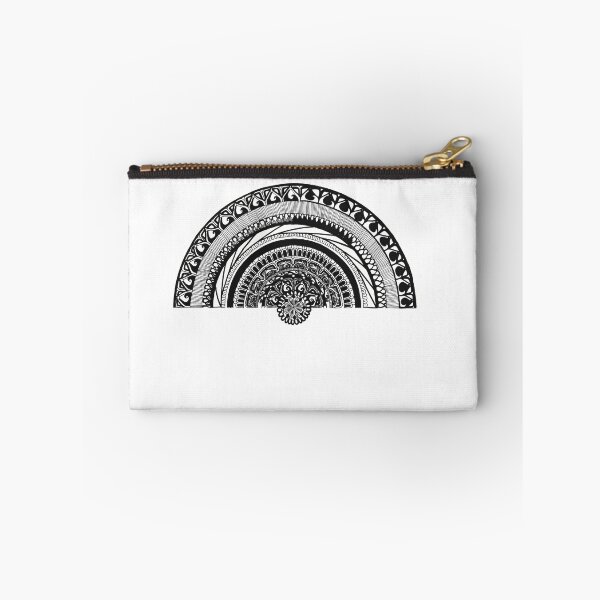Item preview, Semi Circle Black and White Mandala  designed and sold by sagaana.