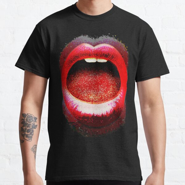 Pop Art Mouth Glitch Classic T-Shirt