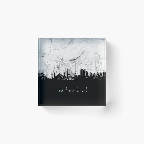 Item preview, istanbul skyline marble designed and sold by BekimART2.
