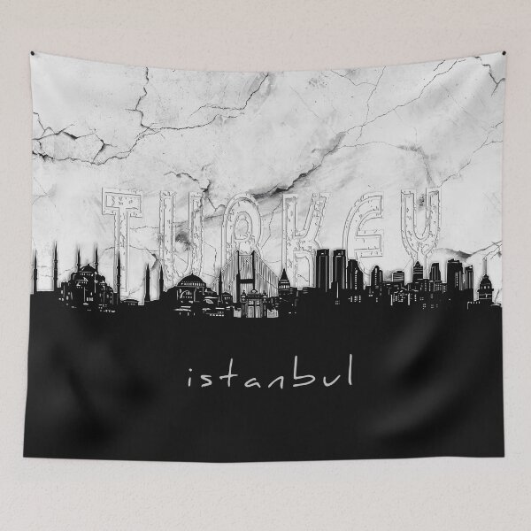 Item preview, istanbul skyline marble designed and sold by BekimART2.