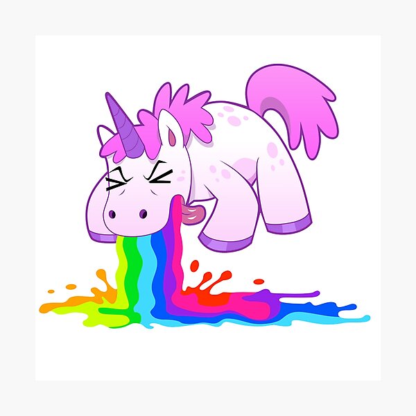 Item preview, Unicorn Rainbow Art designed and sold by zanbo.