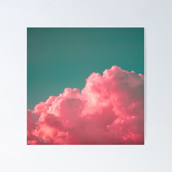 Item preview, Soft Pink clouds on a green sky designed and sold by jkulling.