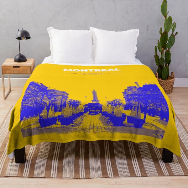 Item preview, Skyline, cityscape poster of Montreal (yellow) designed and sold by CMYKStudio.