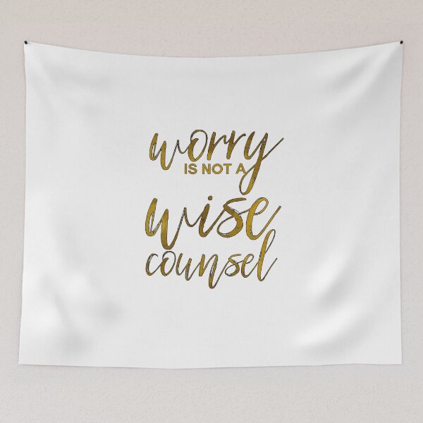Item preview, Merlin-Inspired "Worry Is Not A Wise Counsel" designed and sold by mulberrydragon.