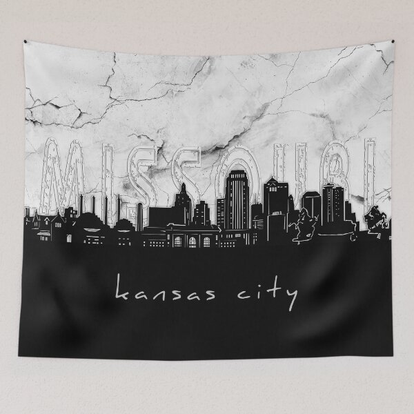 Item preview, kansas city skyline marble designed and sold by BekimART2.