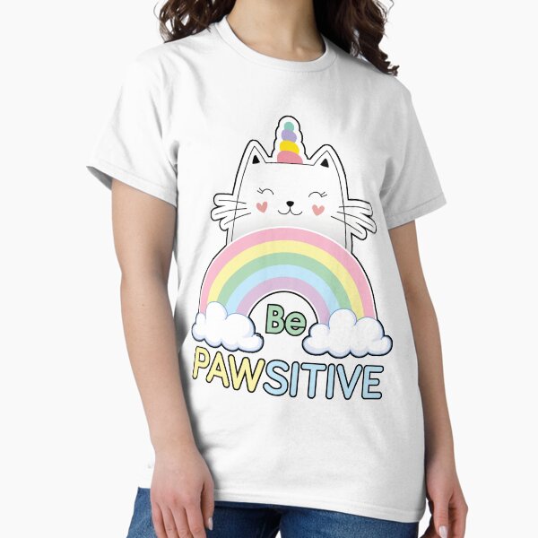 Vista previa del artículo con la obra «Paw Dog Stay Positive Pun Regalos para amantes de los perros Clásico», diseñado y vendido por Marstore.