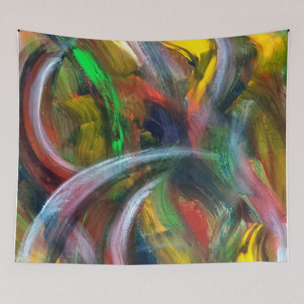 Item preview, Abstract art, Color My World, bright colors designed and sold by Artworkbybev.
