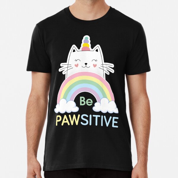 Vista previa del artículo con la obra «Paw Dog Stay Positive Pun Regalos para amantes de los perros Clásico», diseñado y vendido por Marstore.