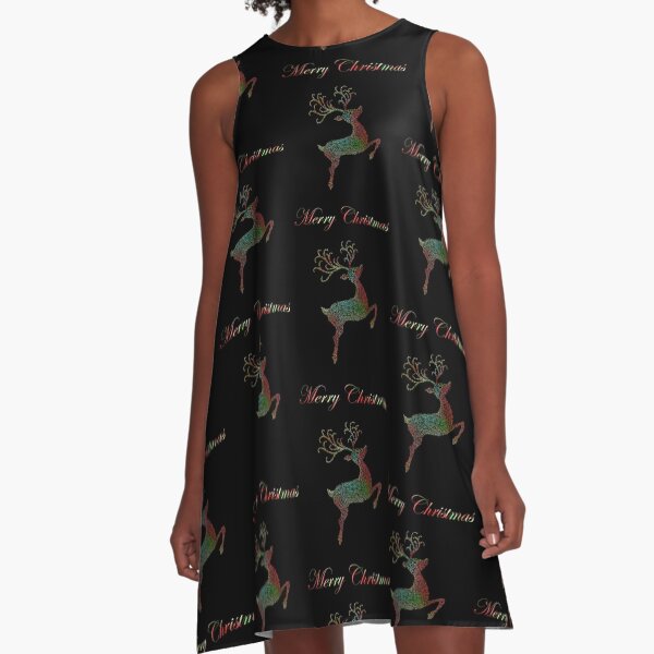 Item preview, Merry Christmas Reindeer Silhouette  designed and sold by Deborah Camp.