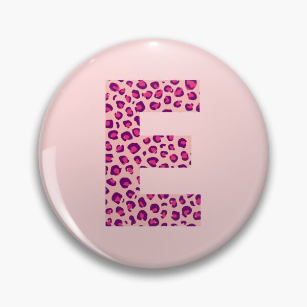 Item preview, Letter E Pink Cheetah Monogram Initial Sticker designed and sold by Pink Mint.