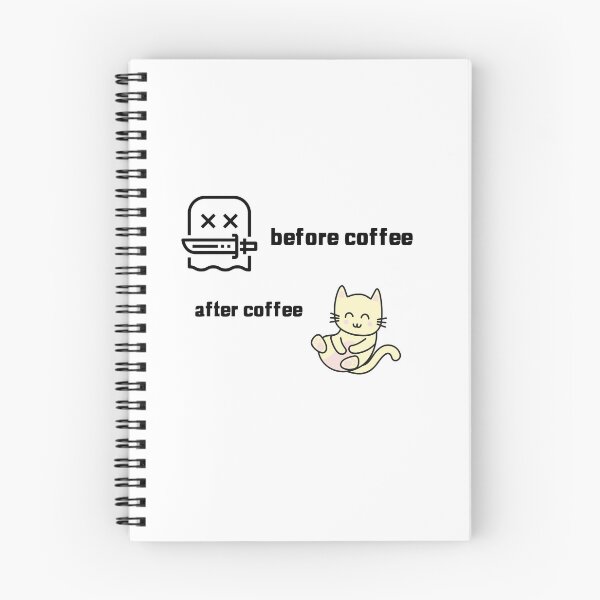 Item preview, Before coffee after coffee- fun graphic design designed and sold by josephsteez.