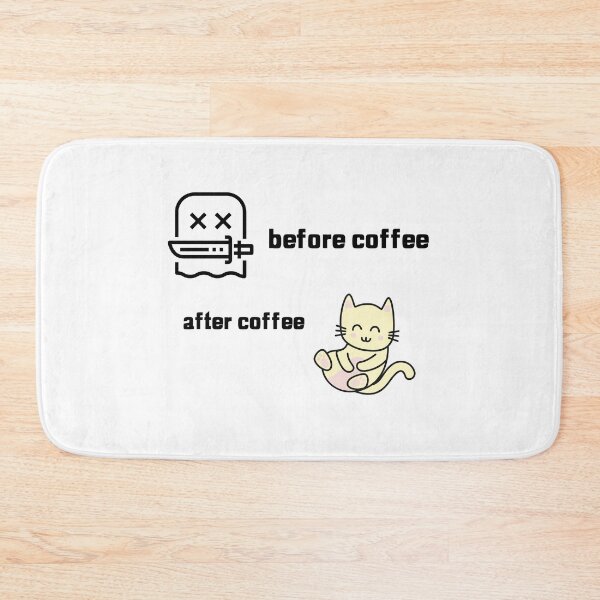 Item preview, Before coffee after coffee- fun graphic design designed and sold by josephsteez.