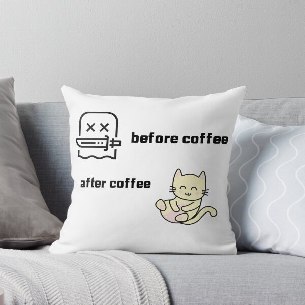 Item preview, Before coffee after coffee- fun graphic design designed and sold by josephsteez.